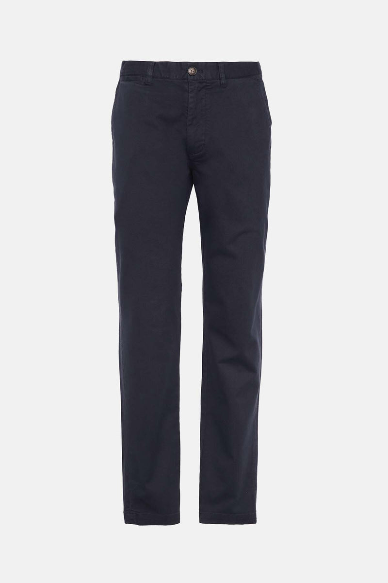 Pantaloni in tessuto stretch lavato dalla vestibilità leggermente aderente 