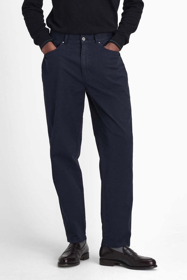 Washed Stretch Regular Trousers