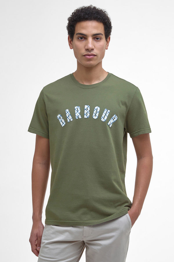 T-shirt con logo in tartan Torpoint