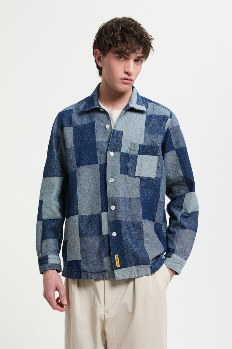 Longsleeved Patchwork Overshirt