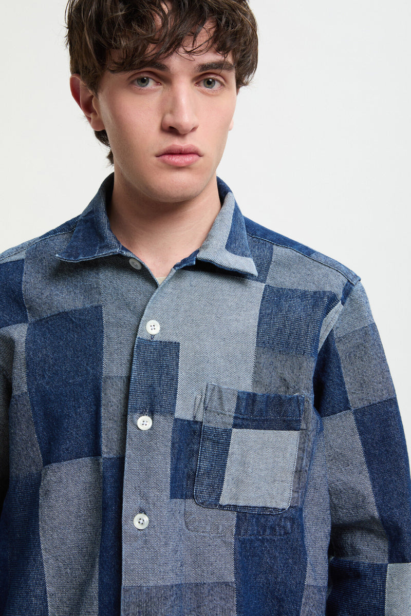 Longsleeved Patchwork Overshirt