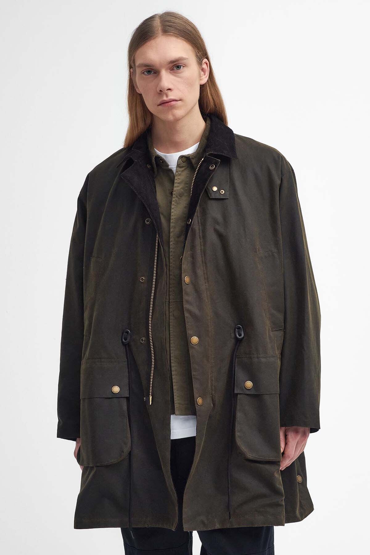 Barbour Bedale Waxed Trench Coat Olive by Barbour | Men | WP Store