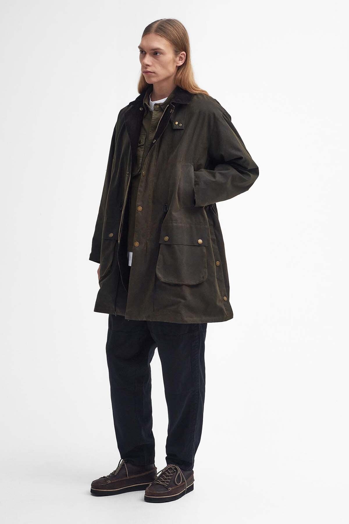 Barbour Bedale Waxed Trench Coat Olive by Barbour | Men | WP Store