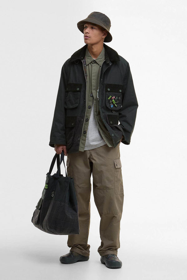 Giacca cerata Bedale oversize Barbour x Crocs
