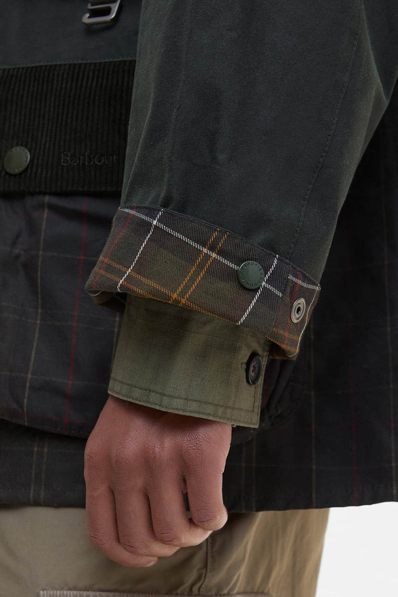 Barbour x Crocs Oversized Bedale Waxed Jacket