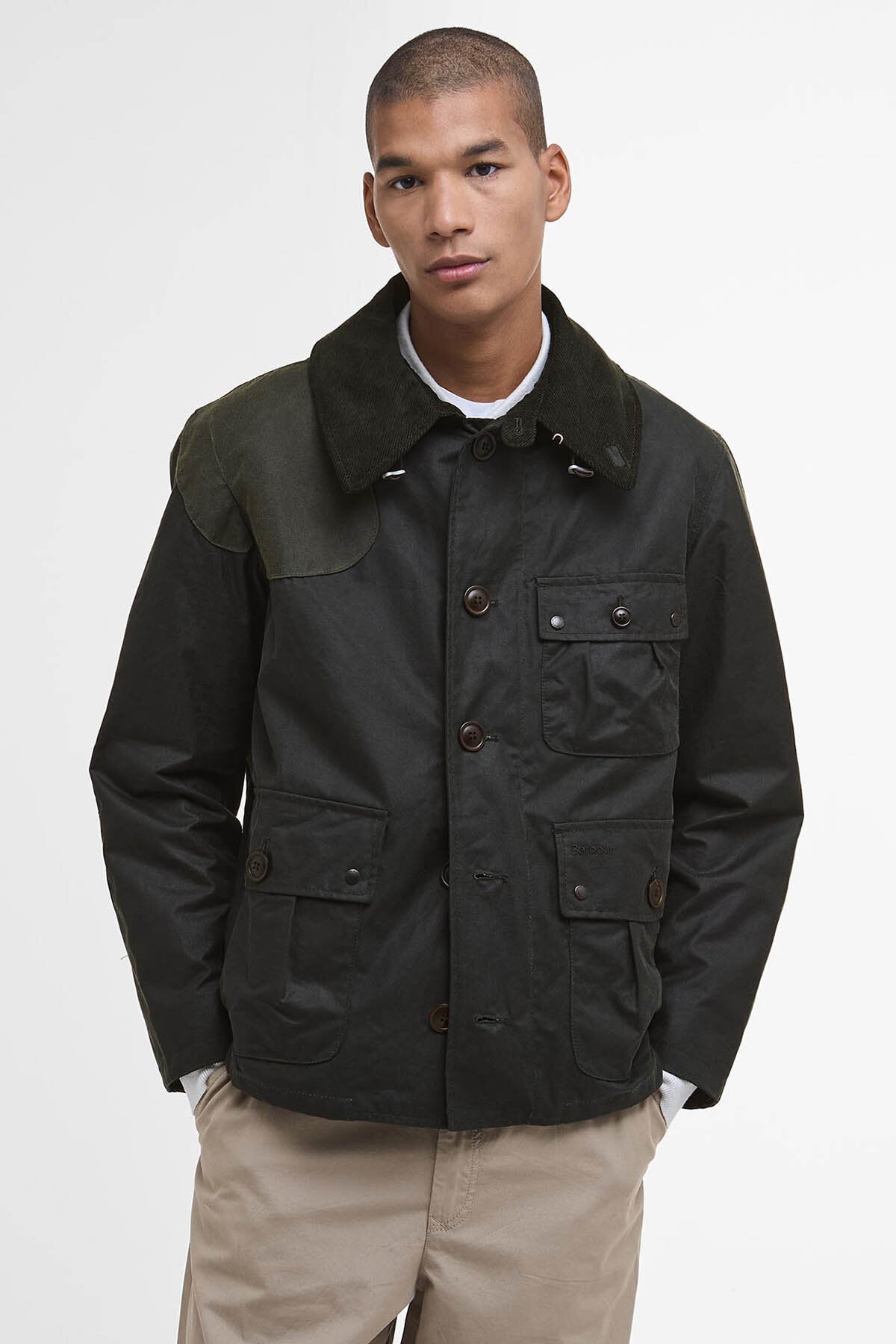 Barbour x TO KI TO Forest Waxed Jacket Sage by Barbour | Men | WP 