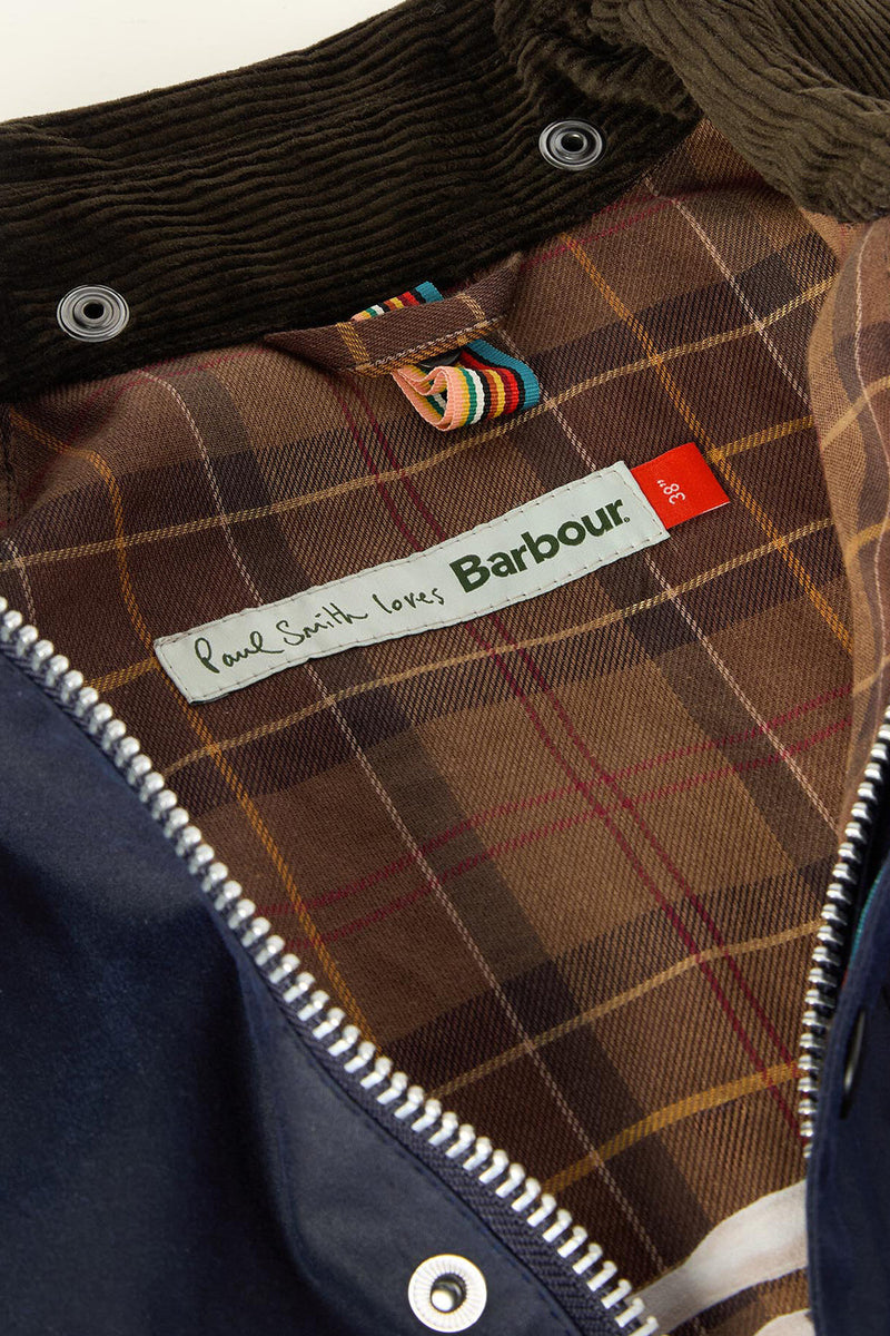 Giacca cerata Bedale oversize Paul Smith loves Barbour