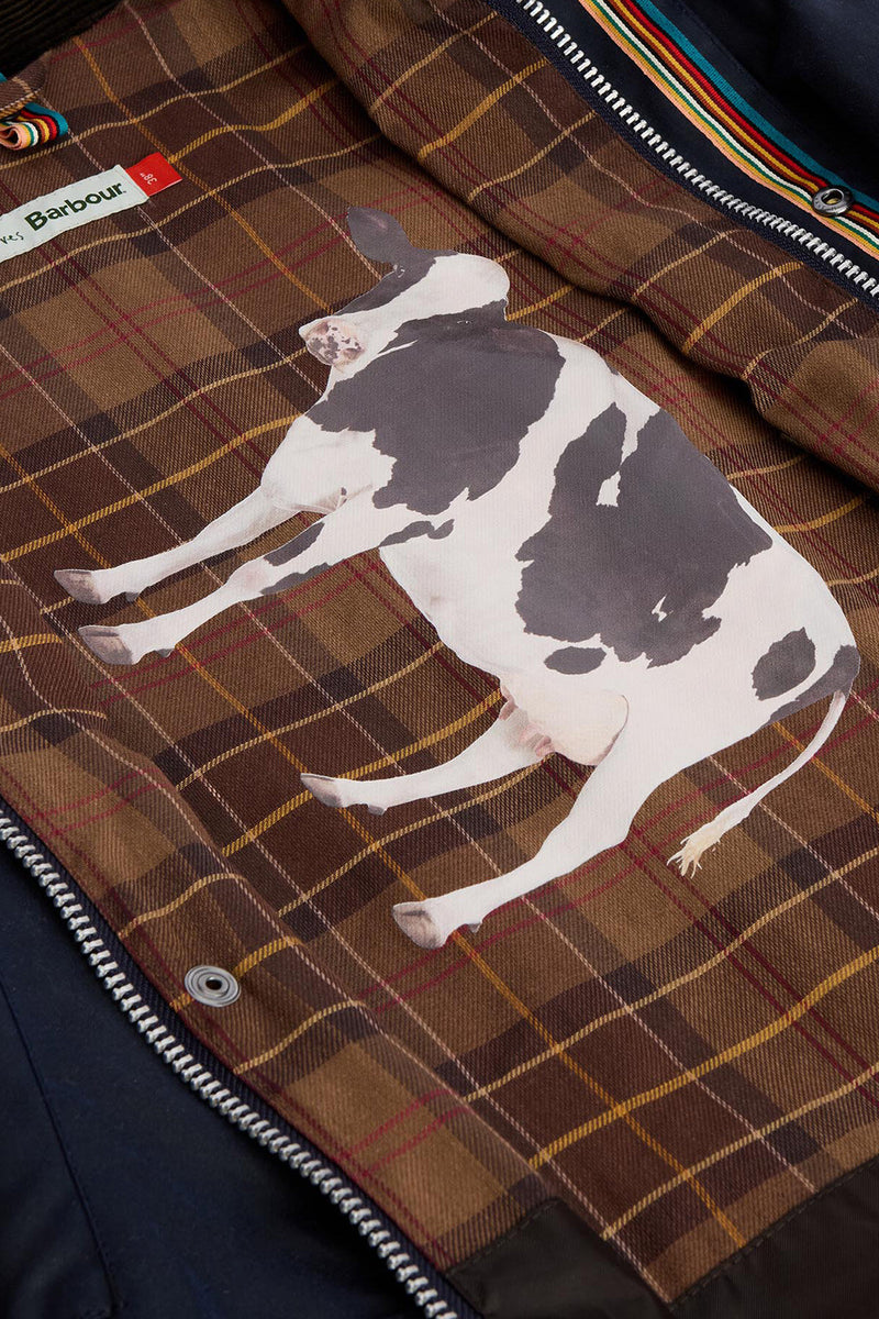 Giacca cerata Bedale oversize Paul Smith loves Barbour