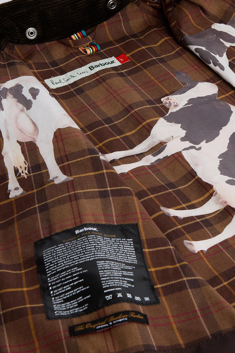 Giacca cerata Bedale oversize Paul Smith loves Barbour