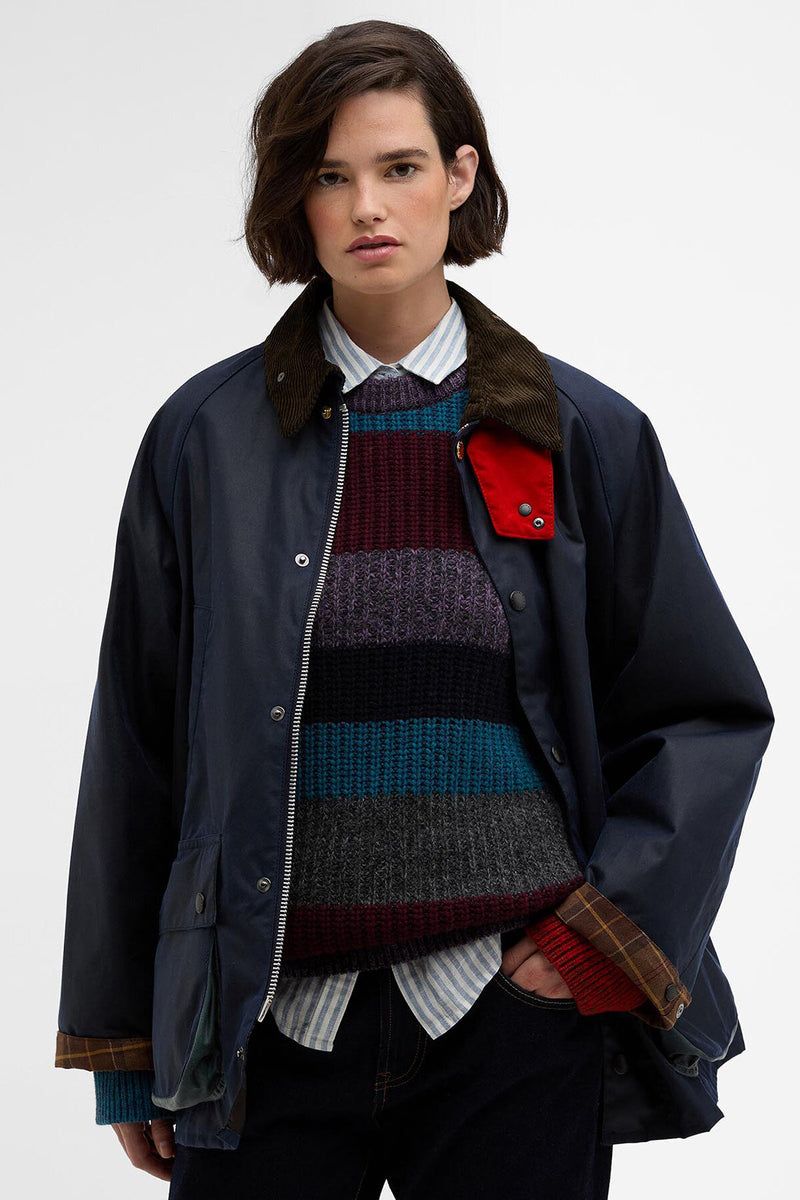 Giacca cerata Bedale oversize Paul Smith loves Barbour