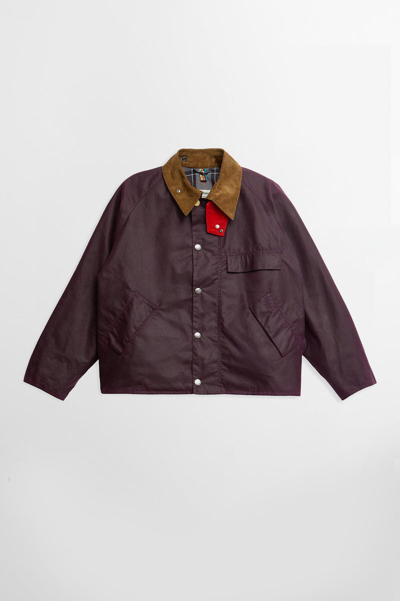 Giacca cerata Transport Paul Smith loves Barbour
