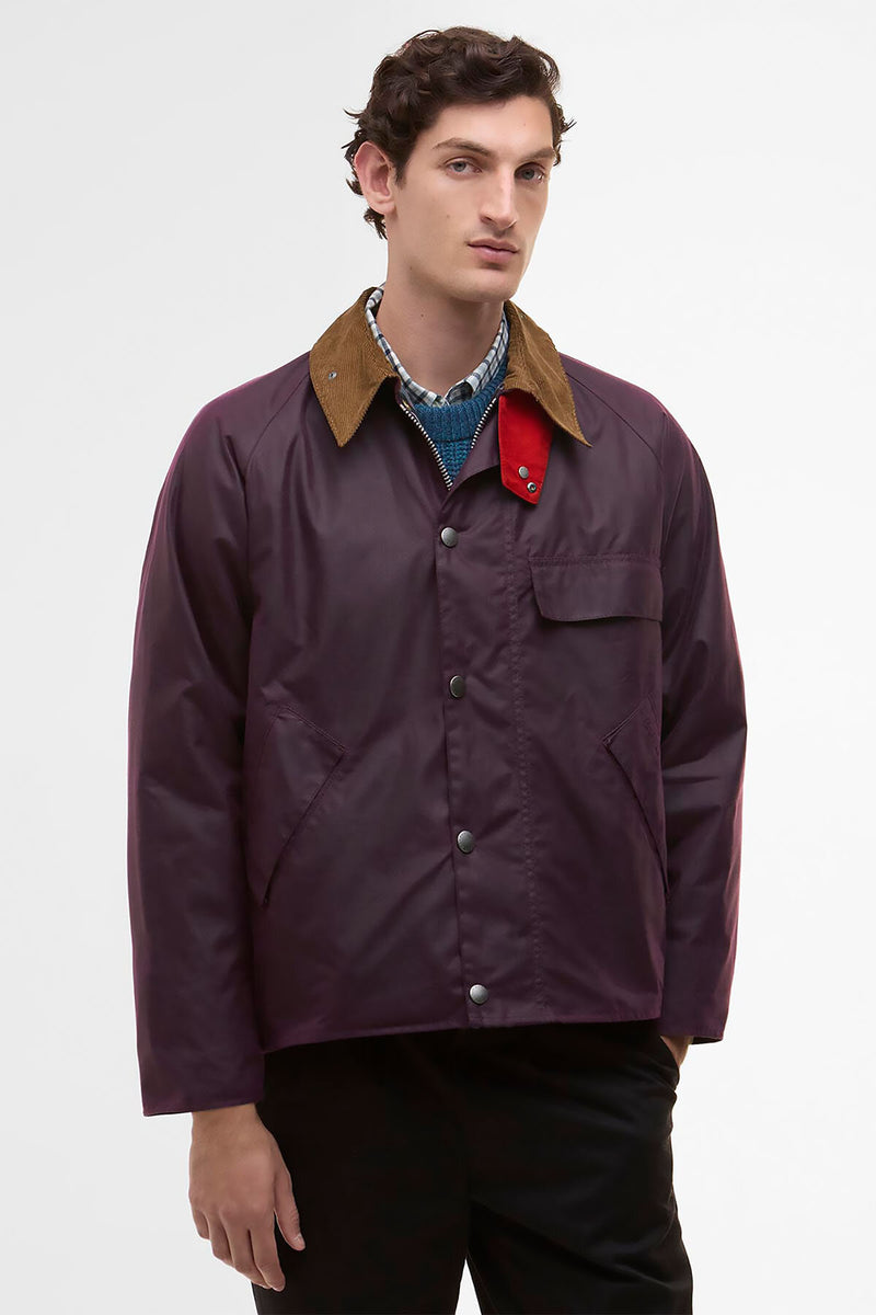 Giacca cerata Transport Paul Smith loves Barbour