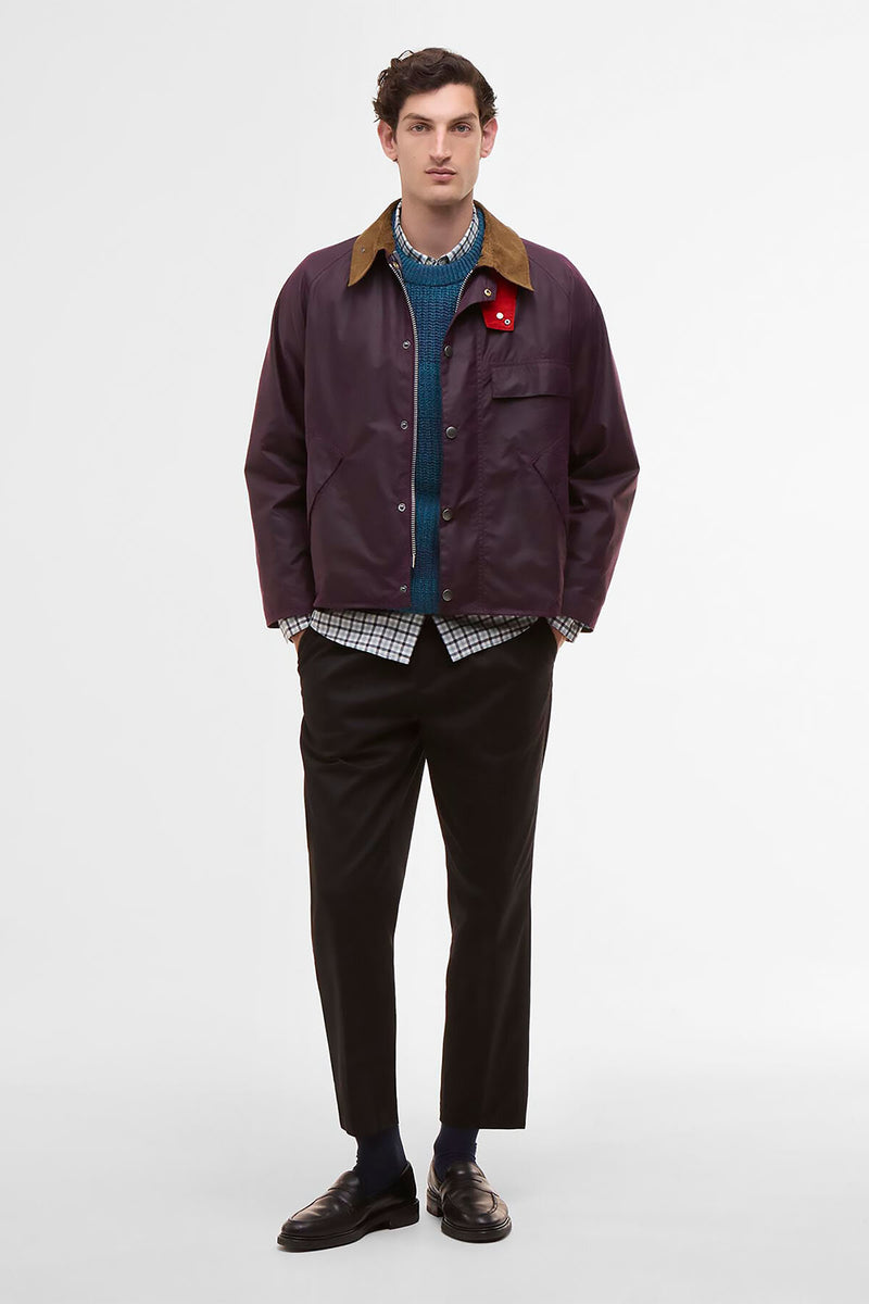 Giacca cerata Transport Paul Smith loves Barbour
