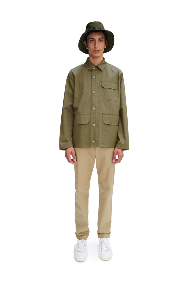 Straight cut cotton jacket