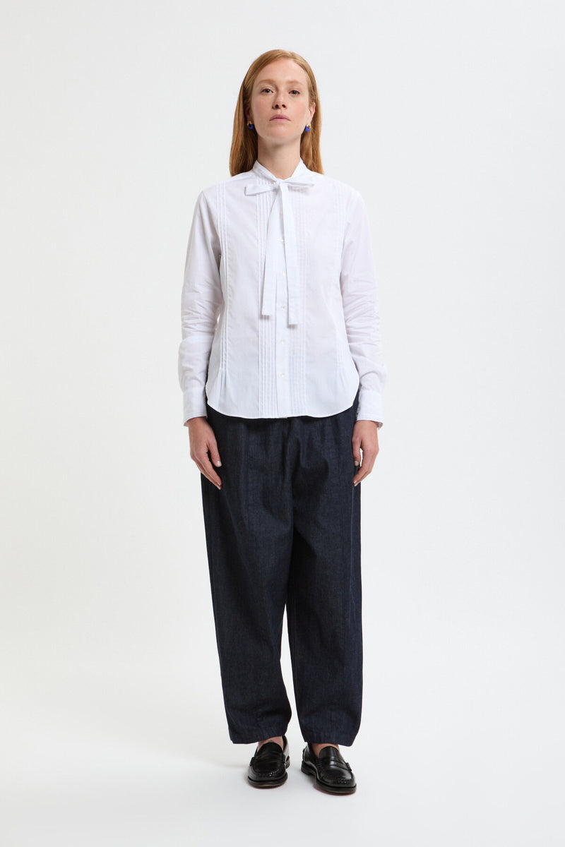 Camicia con fiocco a nastro