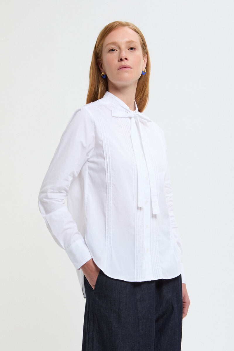 Camicia con fiocco a nastro