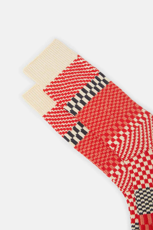 Calzini corti a check