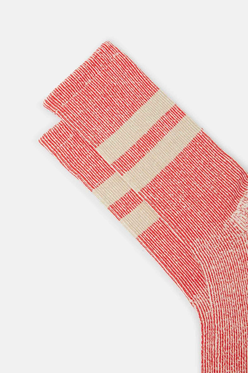 Pile stripe marl socks