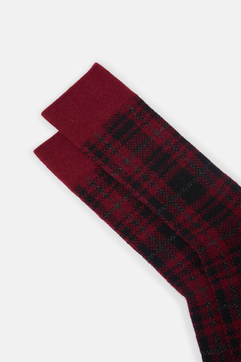 Calzini in lana Merino a Quadri