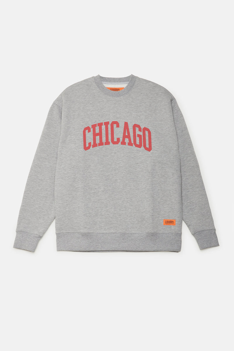 Felpa con stampa Chicago