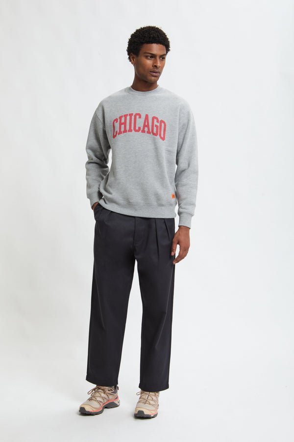 Felpa con stampa Chicago