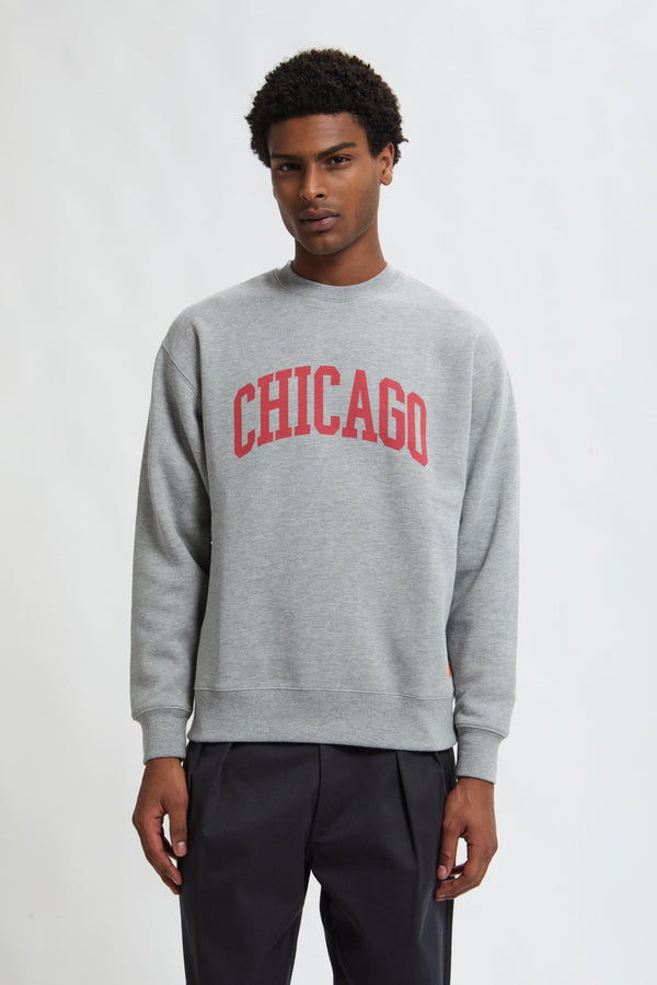 Felpa con stampa Chicago