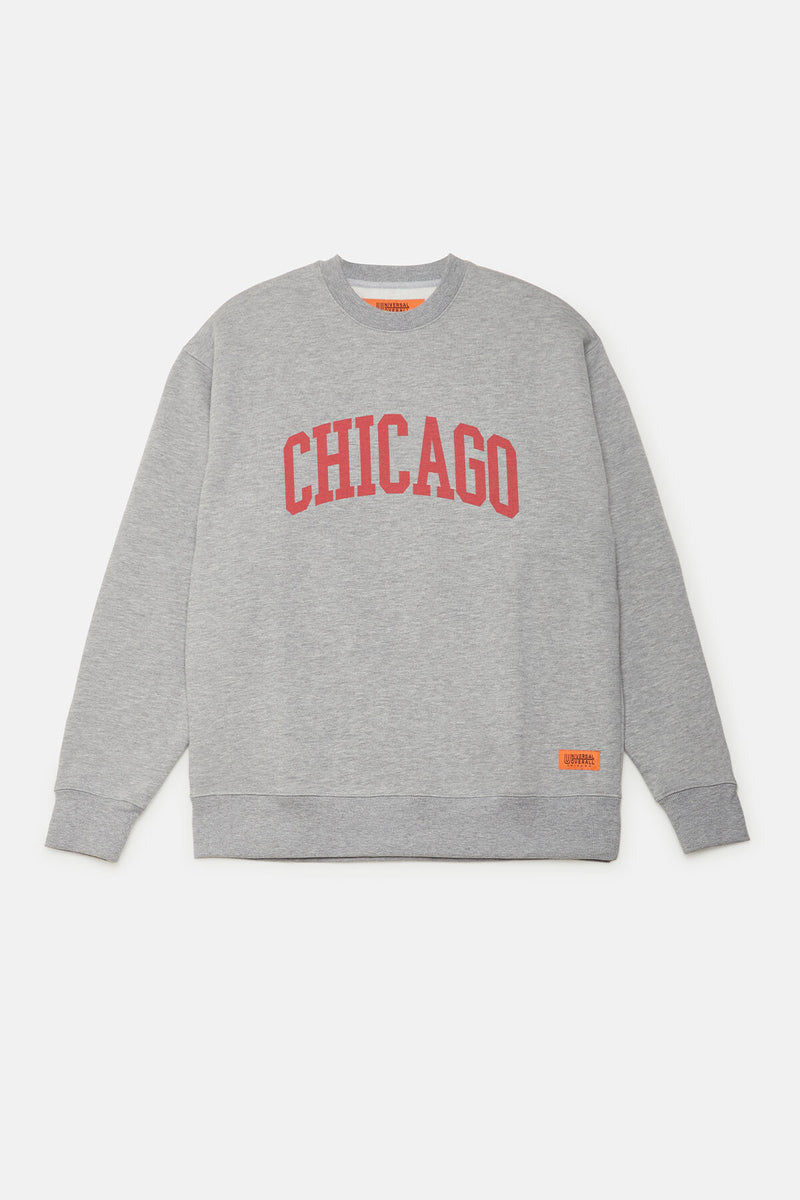 Felpa con stampa Chicago