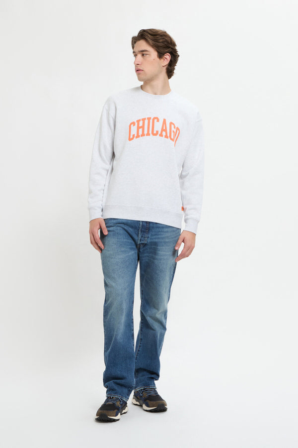 Felpa con stampa Chicago