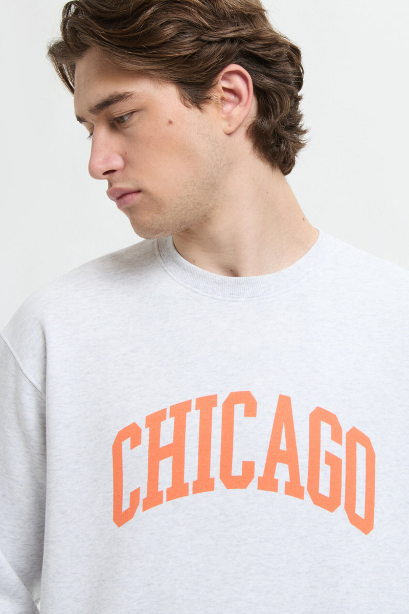 Felpa con stampa Chicago