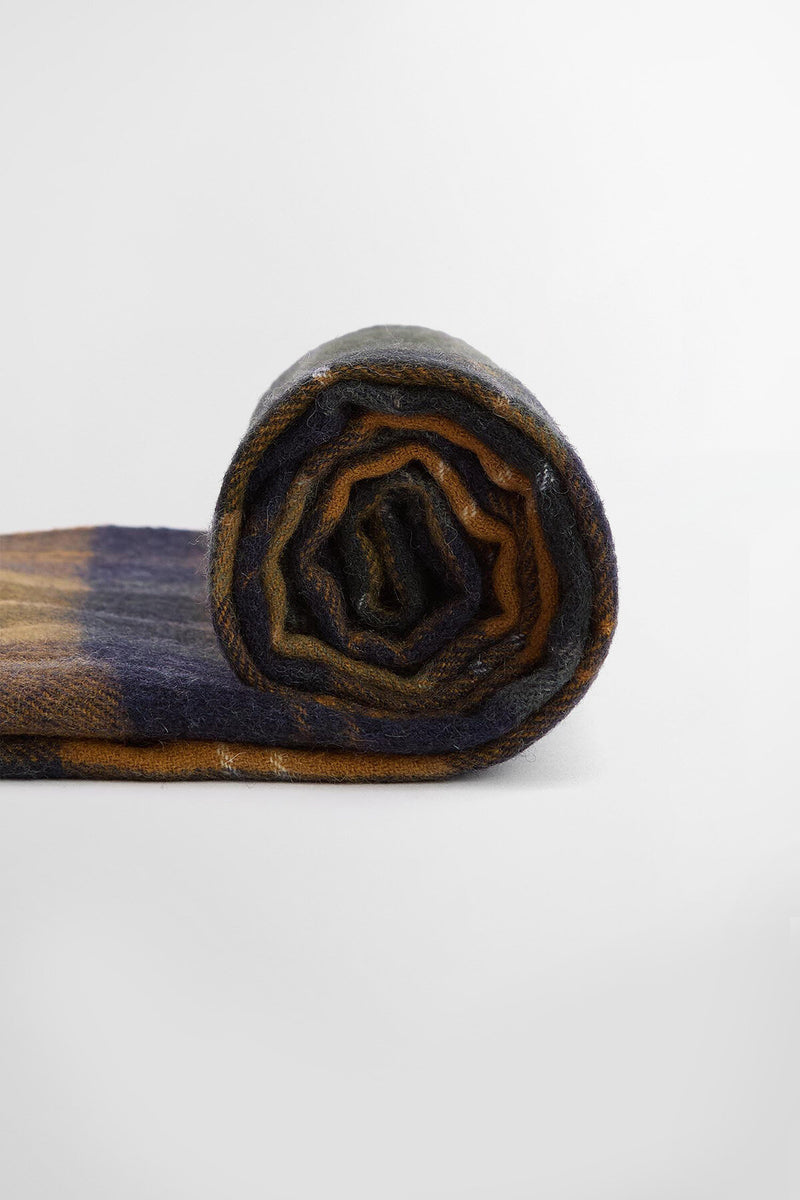 Sciarpa Brack in tartan con finitura patchwork