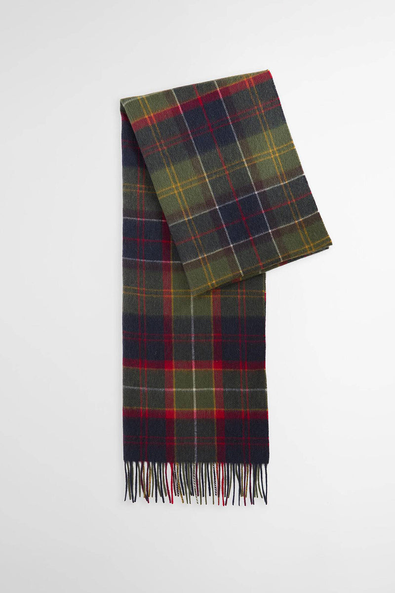Sciarpa Brack in tartan con finitura patchwork