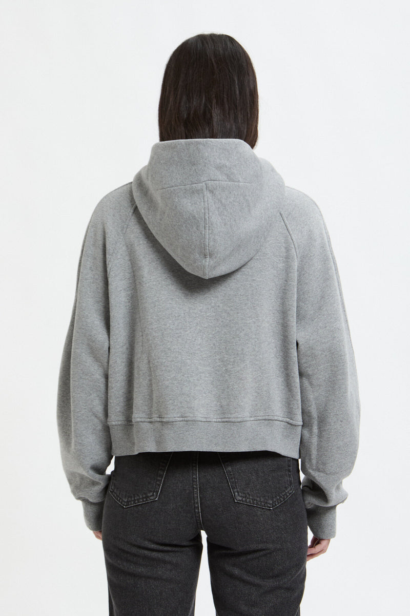 Felpa cotone cropped