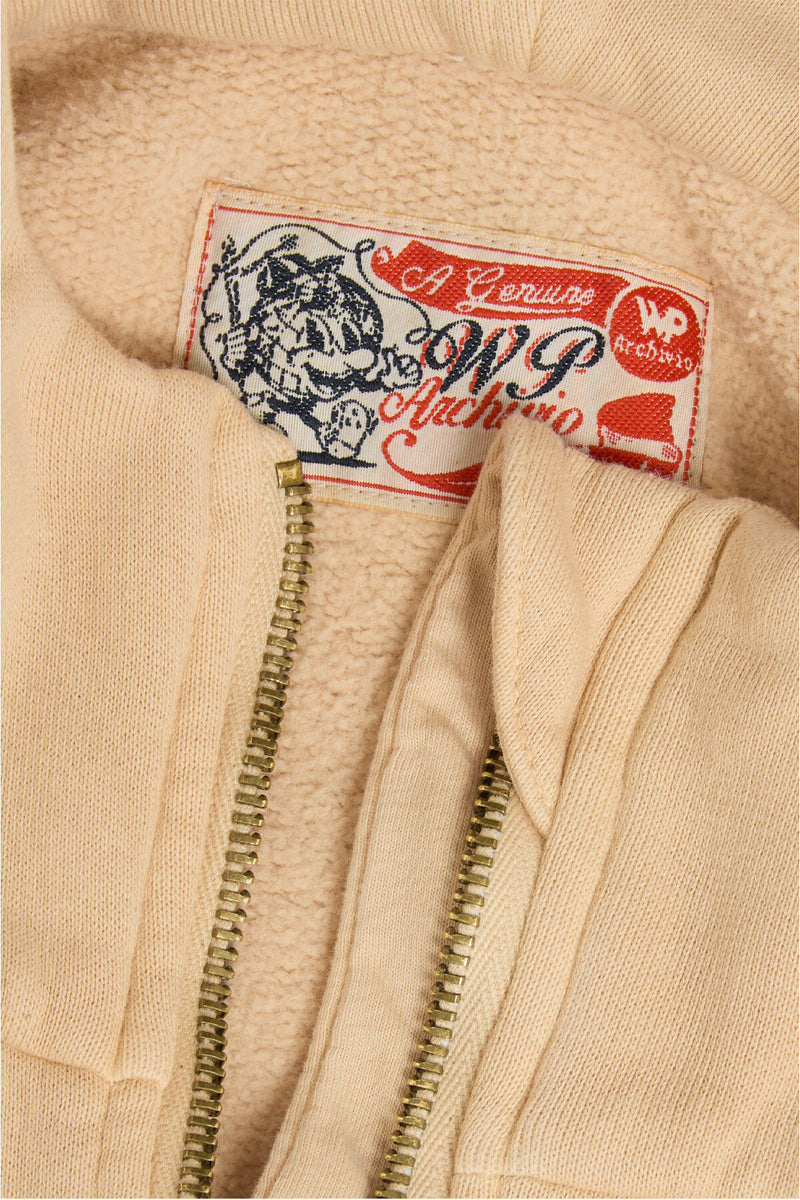 Cropped cotton hoodie
