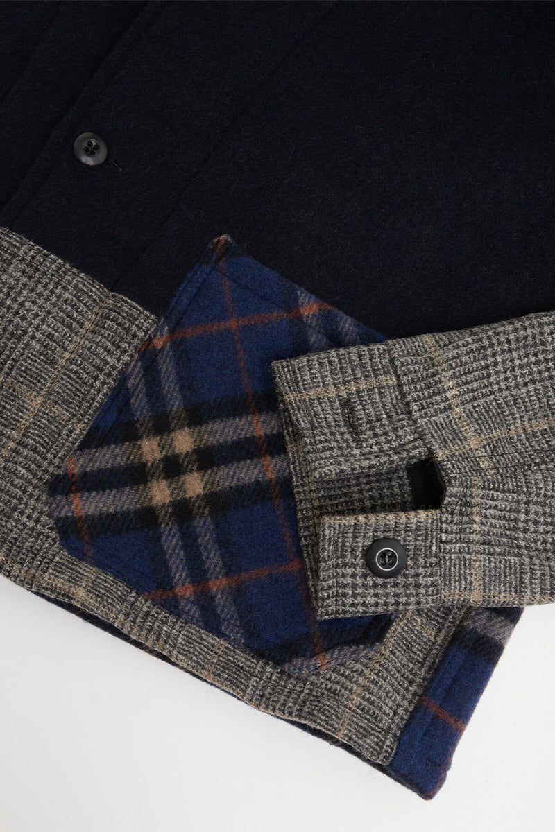 Wool Patchwork Overshirt