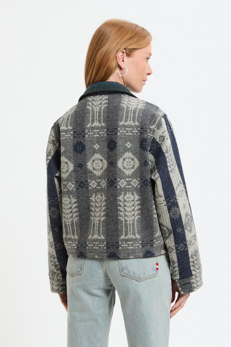 Overshirt Wool Patchwork