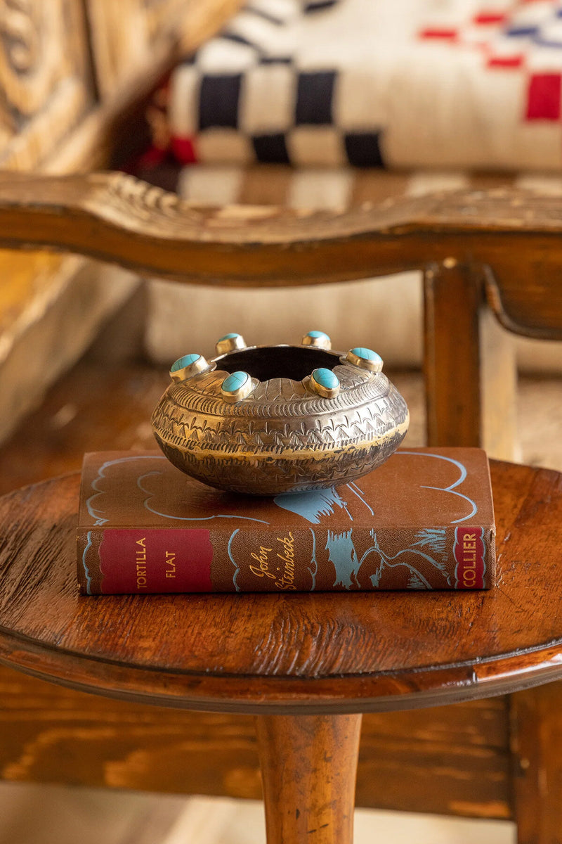 Stamped Scalloped Pot