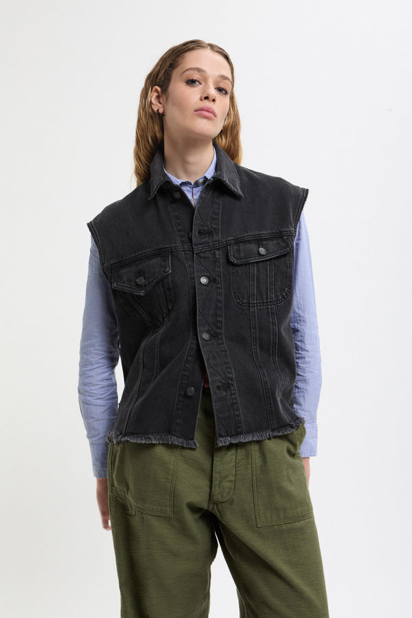 Gilet in denim Bic