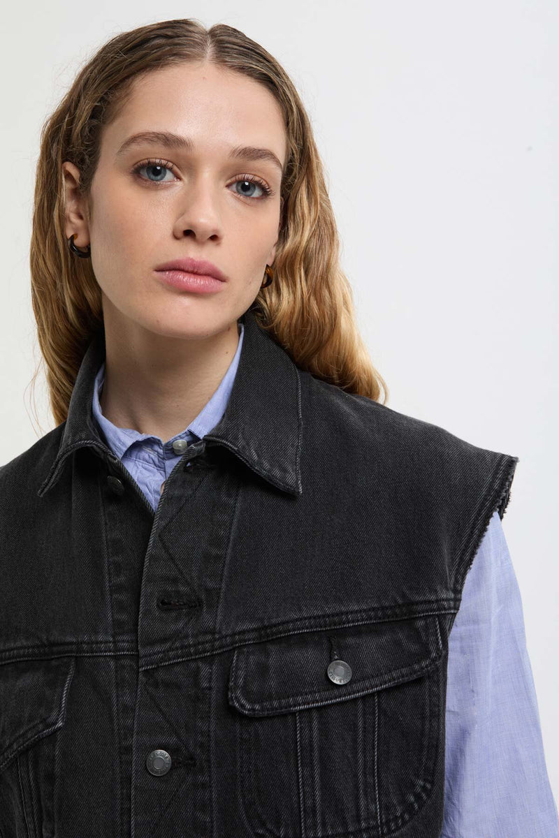 Gilet in denim Bic