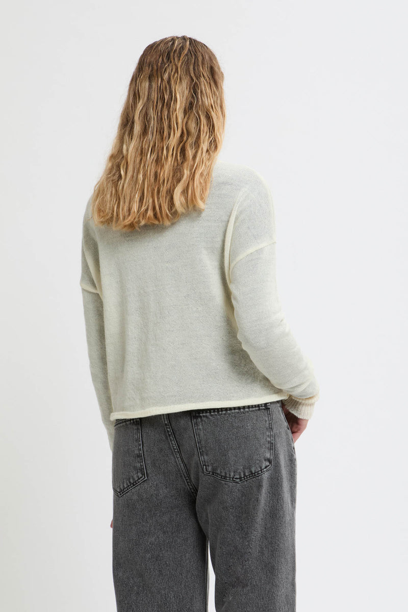 Cardigan Jaw leggero a girocollo