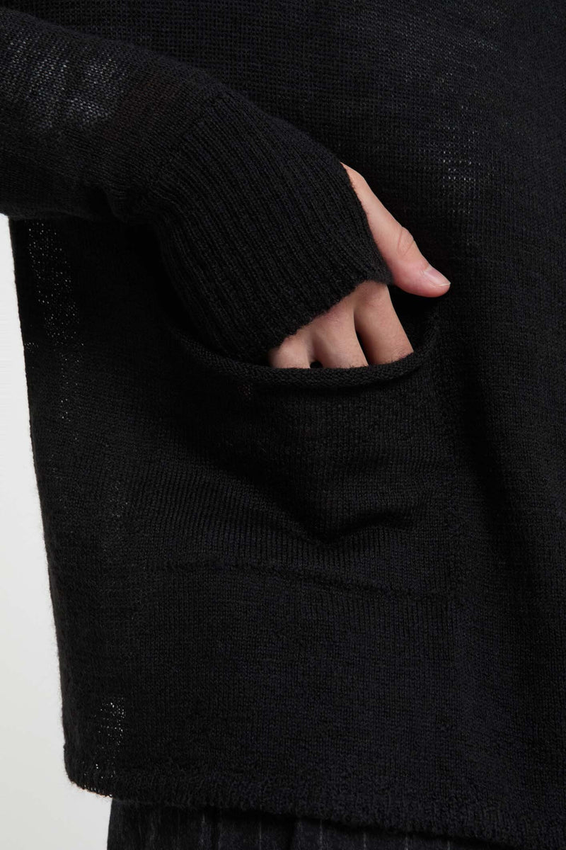 Cardigan Jaw leggero a girocollo