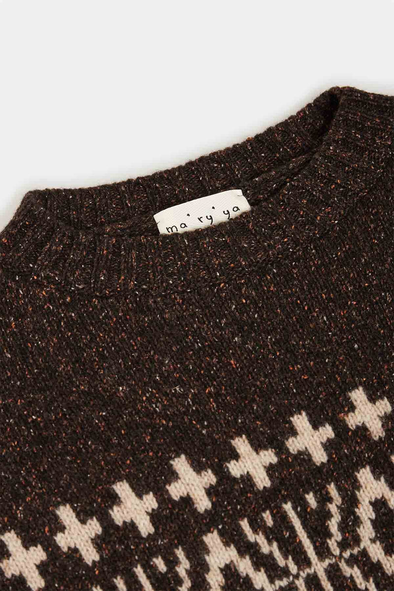 Gilet con motivo jacquard