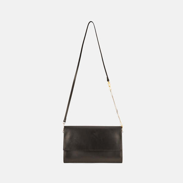 Leather maxi pochette
