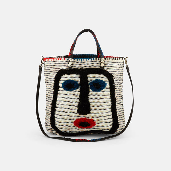 Borsa a mano in materiale riciclato