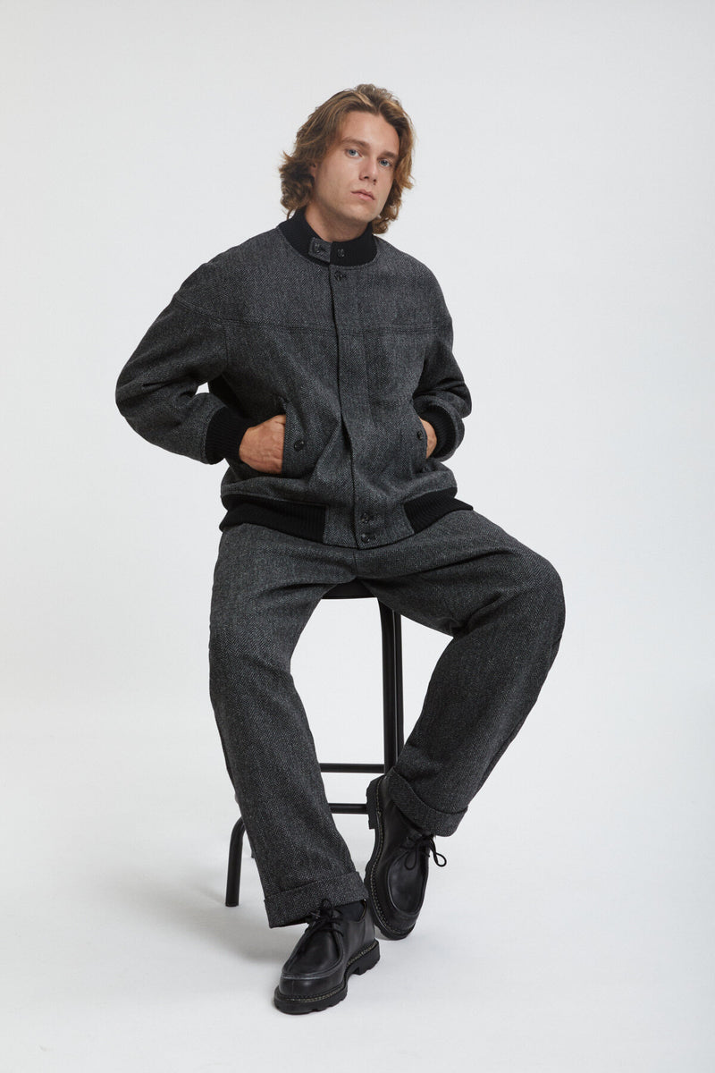 Four Climes Herringbone Pantaloni bermuda