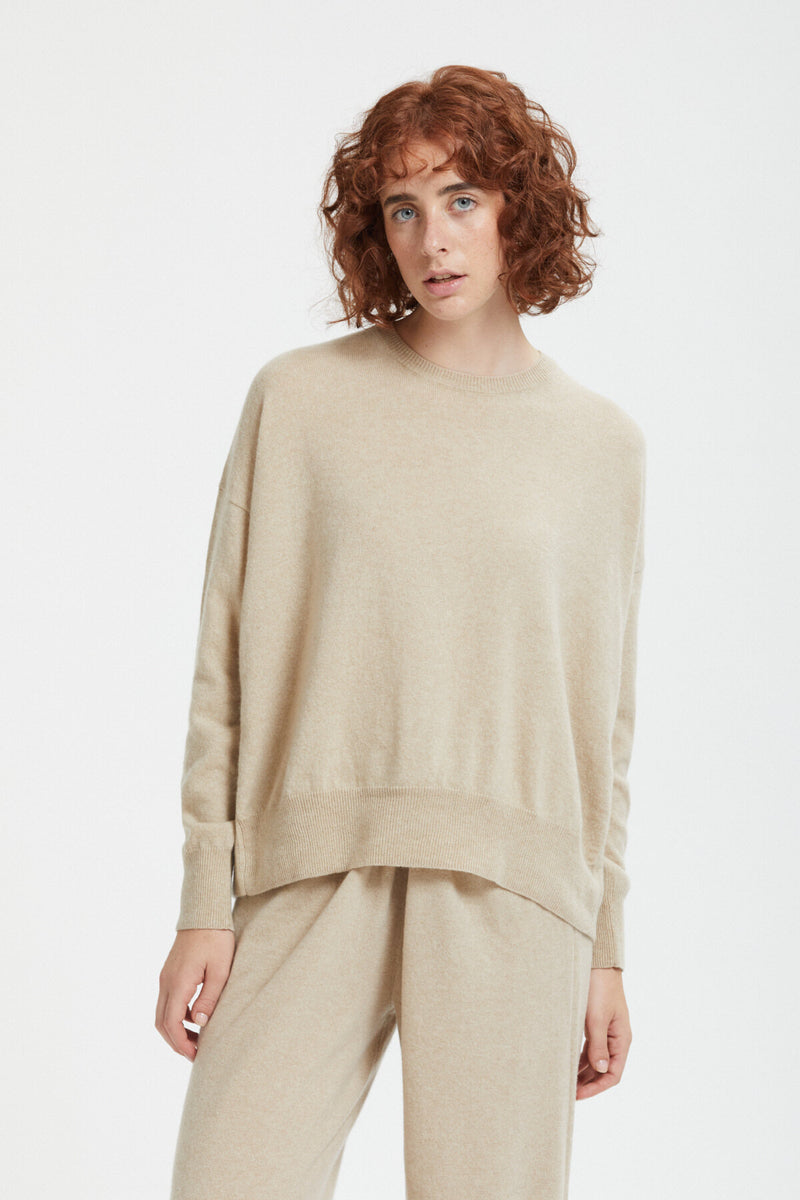 Maglia girocollo in cashmere