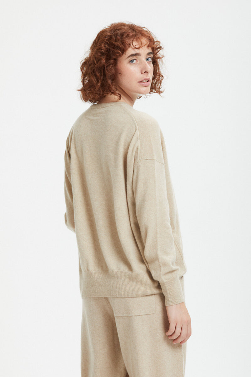 Maglia girocollo in cashmere