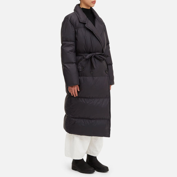 Double-breasted down jacket