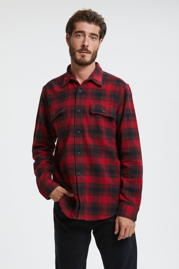 VINTAGE FLANNEL WORK SHIRT