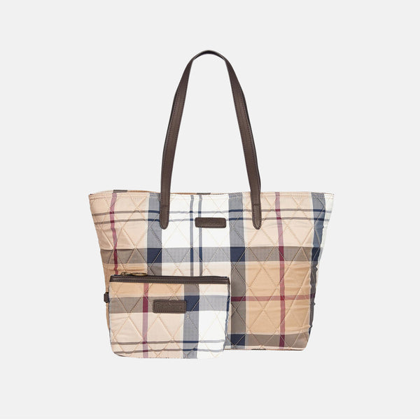 Tote Bag Wetherham trapuntata in Tartan