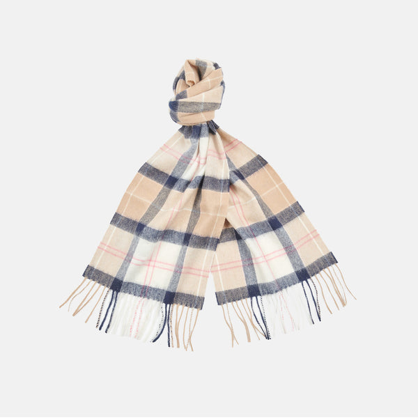 Sciarpa tartan in lana e cashmere